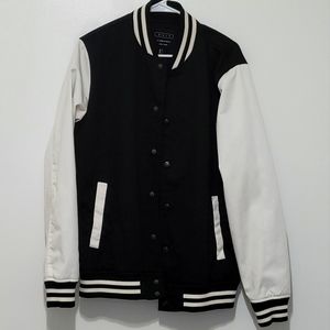 21men An American Brand Bomber jacket L Black & White